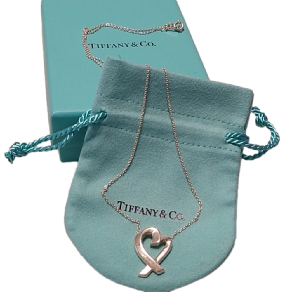 Tiffany & Co. x Paloma Picasso 925 Sterling Silver Loving Heart Station …